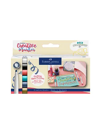 FABER-CASTELL | Gofa Kreativmarker 6er Etui Calli | 